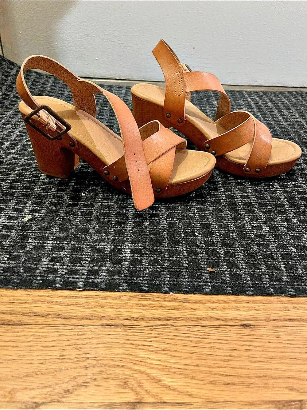 Brown Wedge Sandals